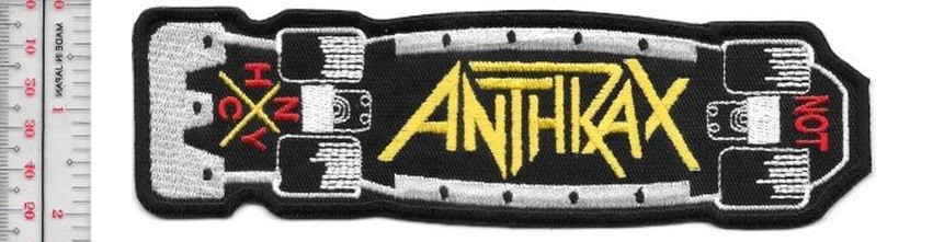 Skateboarding Anthrax Skateboard mid- 1980’s Promo Patch NO TARIFF