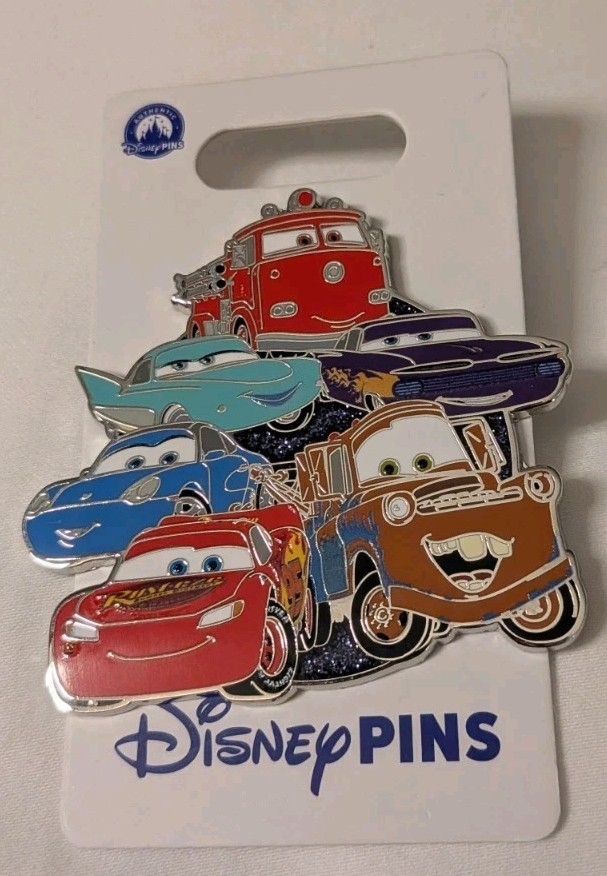 NEW Disney Parks Cars Cluster Jumbo Pin Mater Sally Lightning