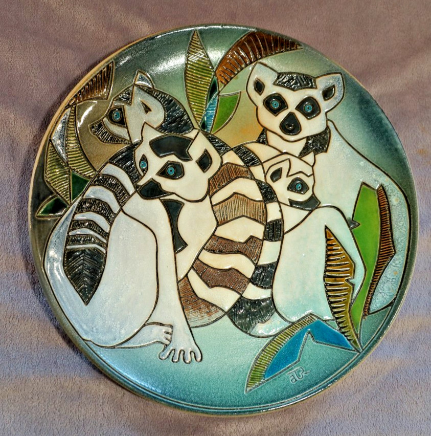 Lemur Plate Prototype #aR-PIJ04 DE ROSA ARTESANIA RINCONADA 11.125″Rnd x 1.375″T