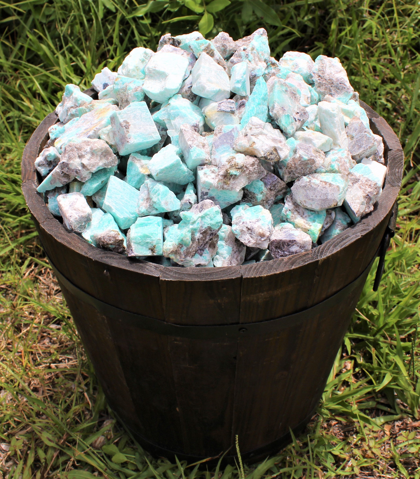 1 lb Lot Bulk Natural Rough Amazonite Crystal Healing Raw (16 oz)