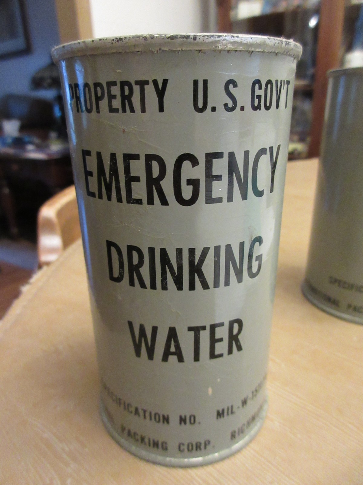 Early 1950’s U.S. GOV’T EMERGENCY DRINKING WATER (Unopened)