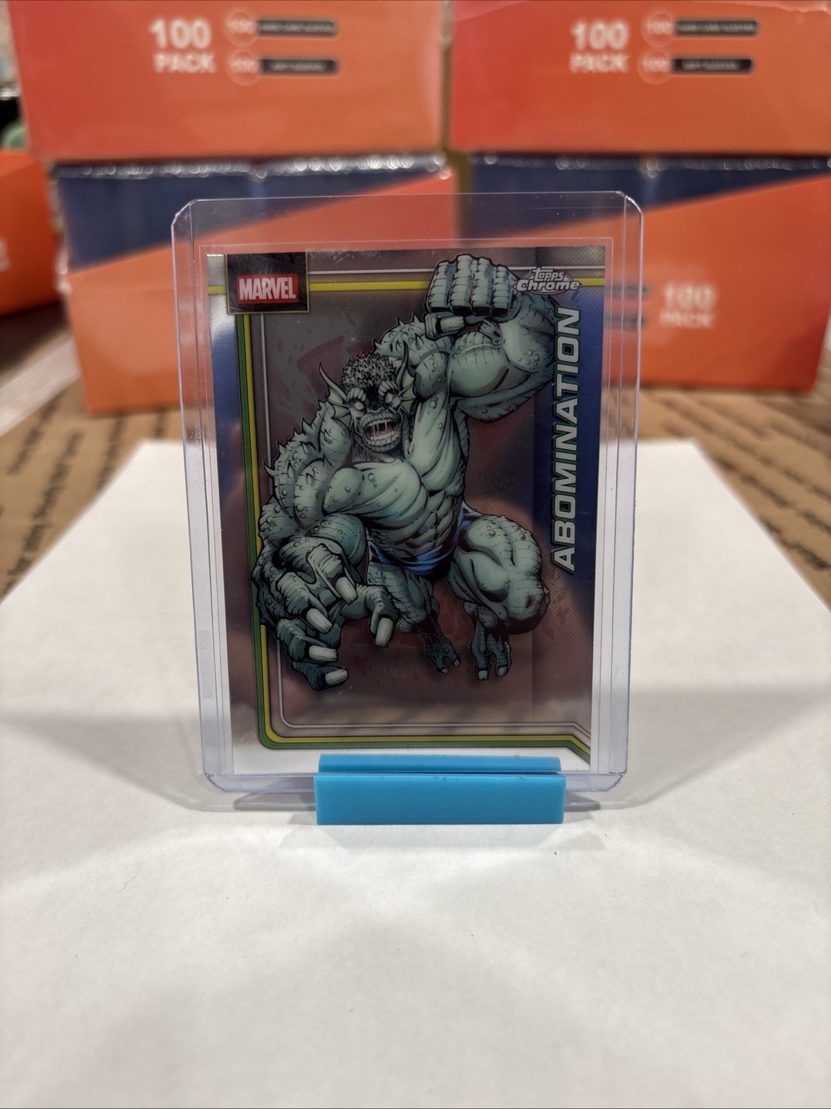 2026 Topps Chrome Marvel Abomination Topps #001