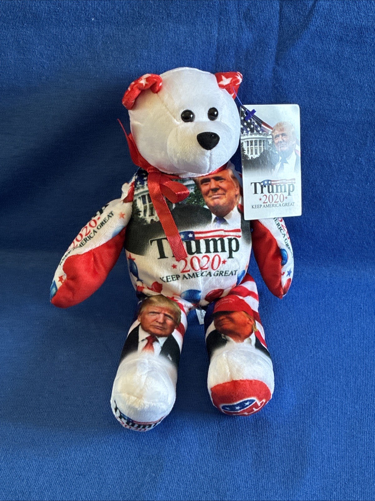 Trump 2020 Campaign Collectible Beanie Limited Edition Bear Scented 9” Tall NWT
