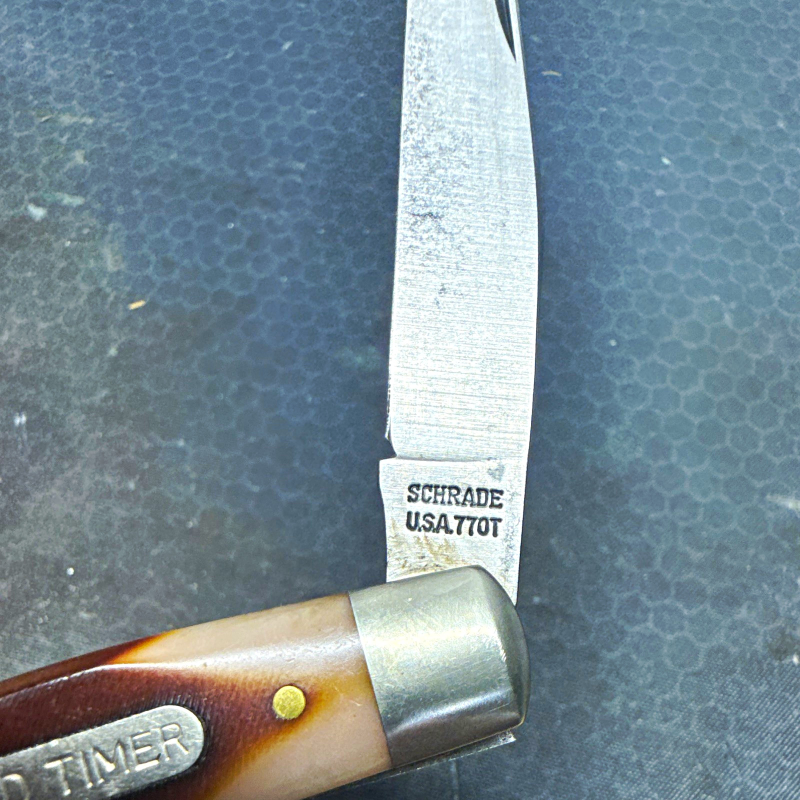 Schrade Old Timer 770T 2-Blade Pocketknife Brown Bone Handle Slipjoint SS