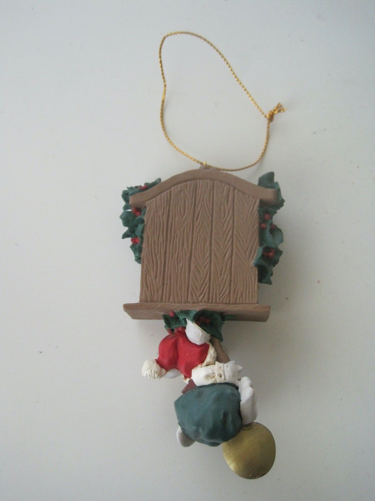 Mouse On Clock Pendulum Ornament