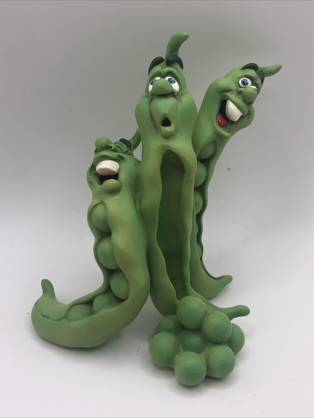 Vintage Giggling Groceries Green Peas Jack Graham Second Nature Figurine