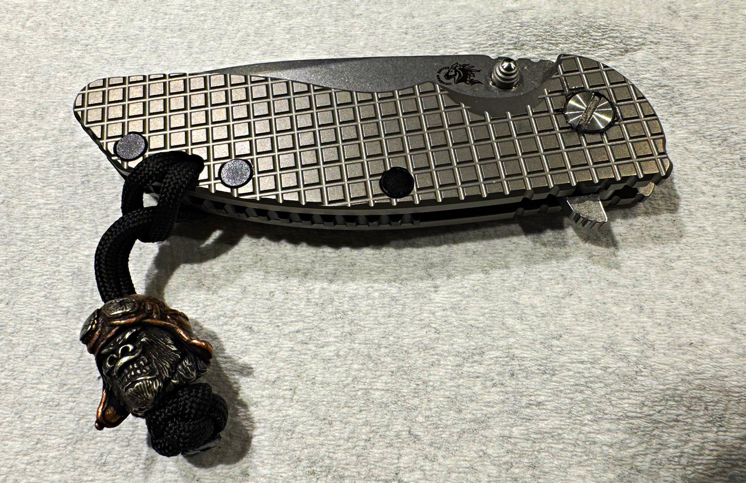 Monkey Edge Frag Pattern XM18 Titanium CPM20CV BLADE