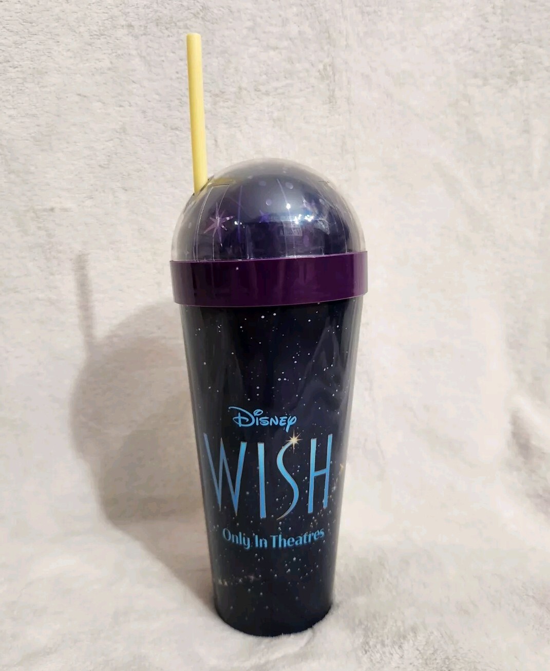 AMC CINEMA EXCLUSIVE DISNEY WISH MOVIE CUP WITH PROJECTOR TOP NEW WITH STRAW