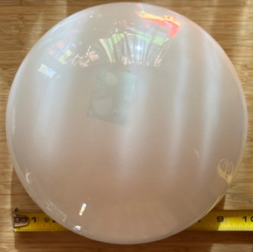 Westinghouse 8575700 7.5″ inner 9.5″ outer White Glass Mushroom Ceiling Shade