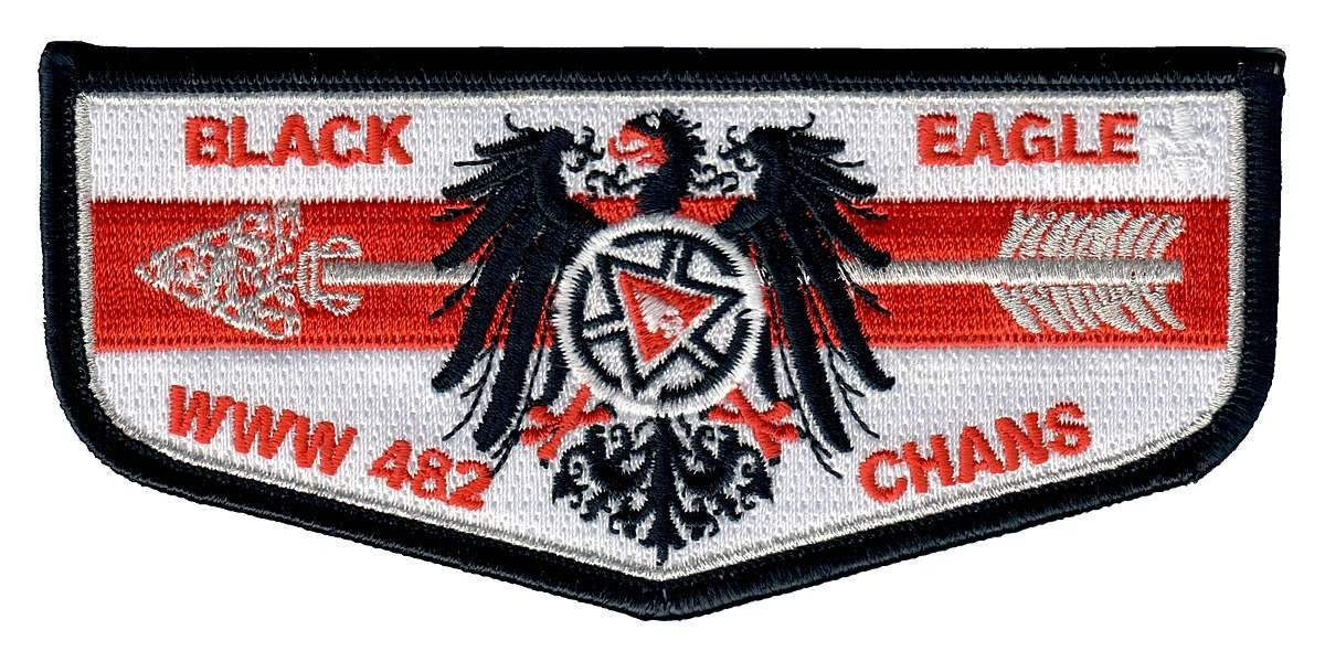 Boy Scout OA 482 Black Eagle Lodge S78 – 2015 Centennial CHANS Flap
