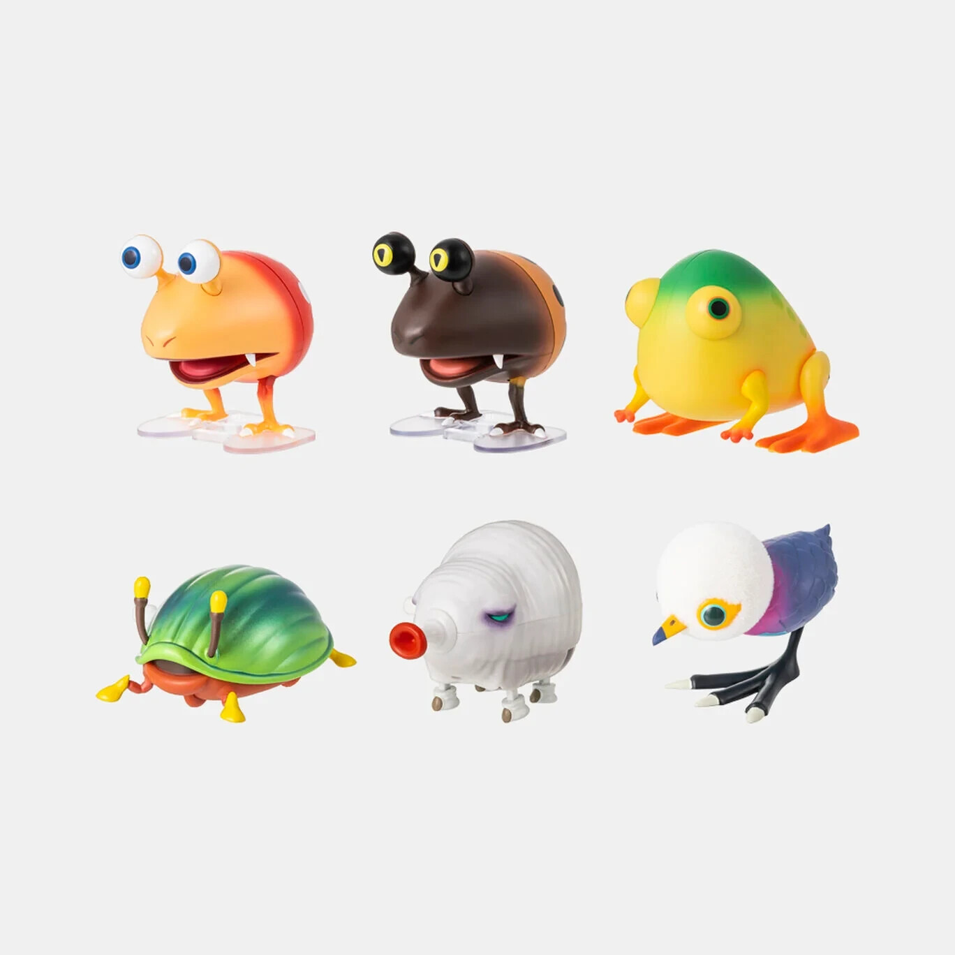Pikmin Protists Figure Collection Complete BOX set of 6 types wind up toys New