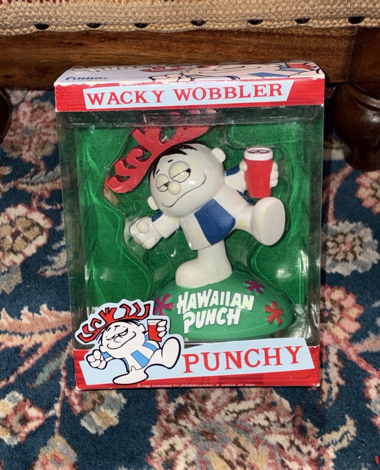 Vtg Punchy Hawaiian Punch Funko Wacky Wobbler Bobblehead 2006 Rare Retired Boxed