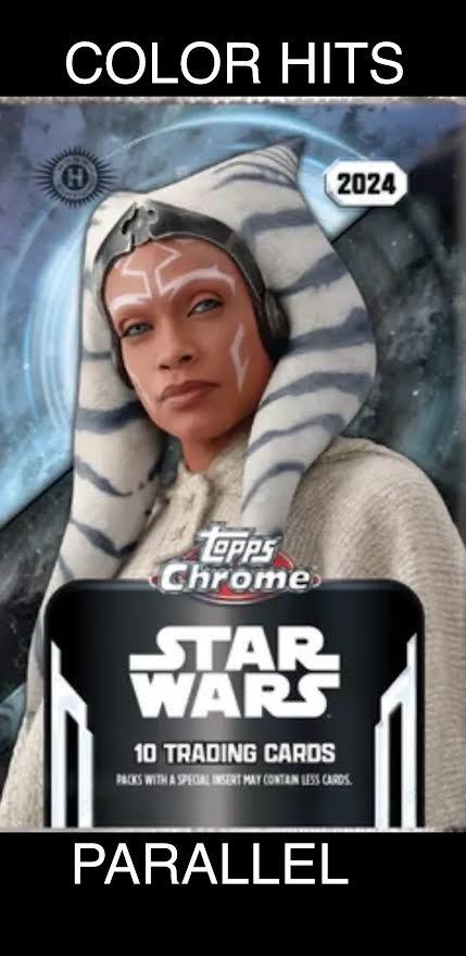COLOR HITS REFRACTOR 2024 Topps Star Wars Chrome Cards Complete Your Set U Pick
