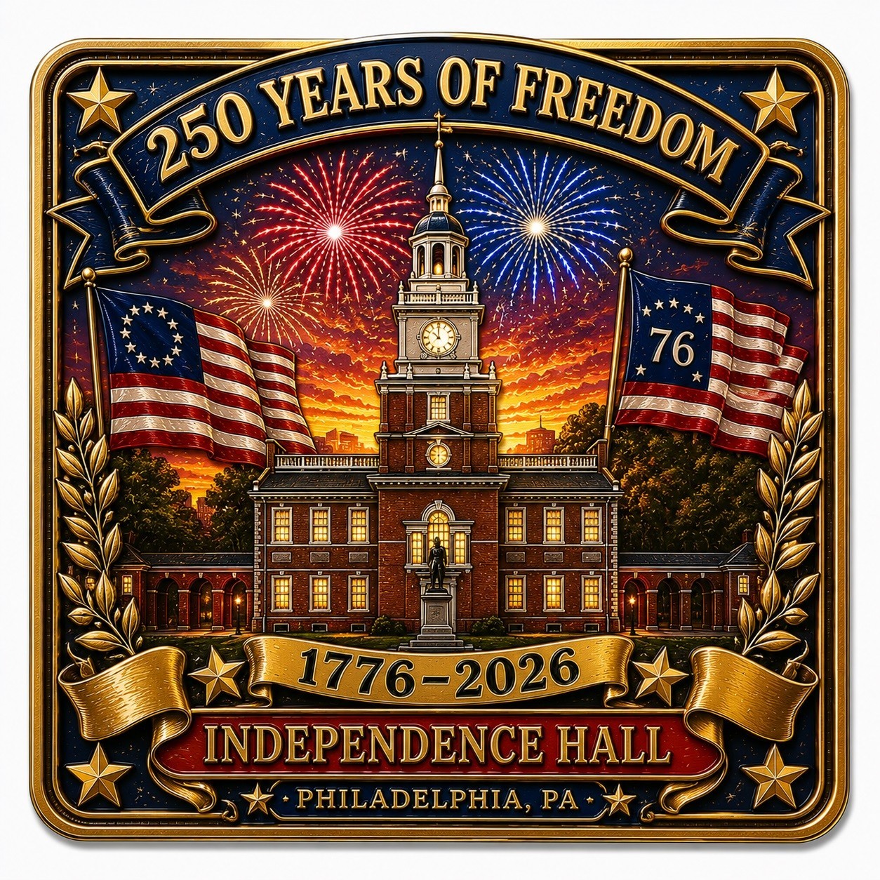 2023 America’s 250 Anniversary Collectible Refrigerator Magnet