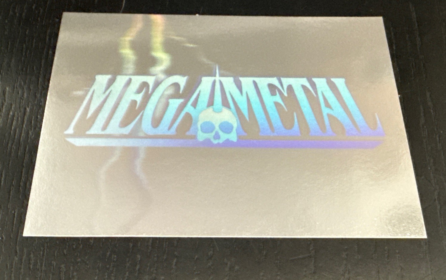 1991 Impel Mega Metal Trading Card – Logo – Hologram Rare – Holo Insert