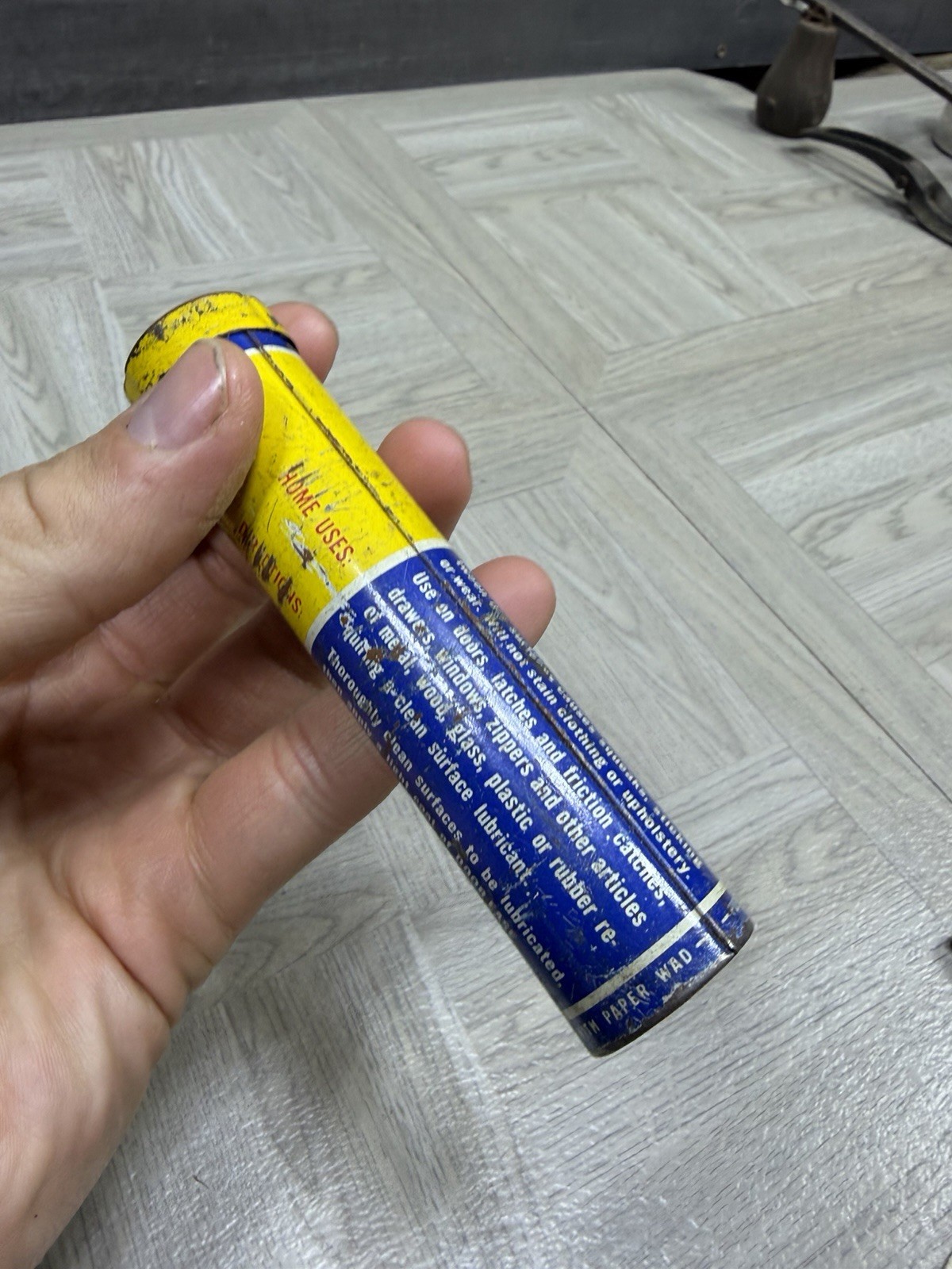 AGS door ease stainless stick lubricant vintage metal tube