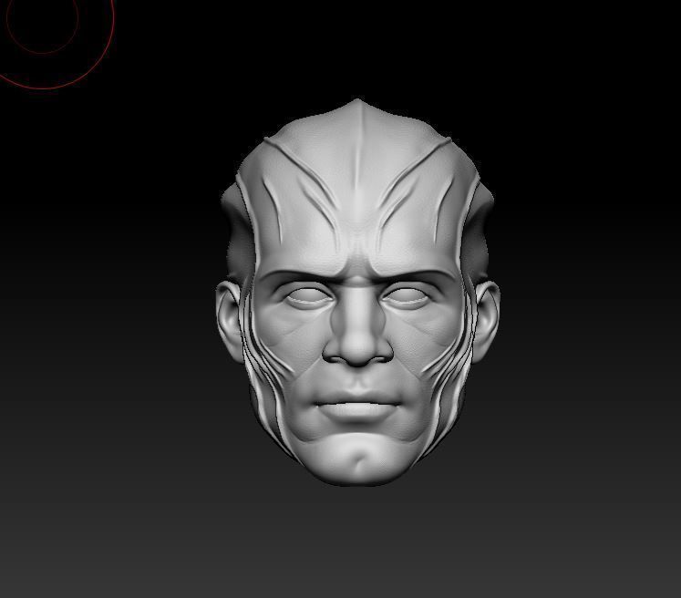 Martian Manhunter custom head for DC Comics action figures