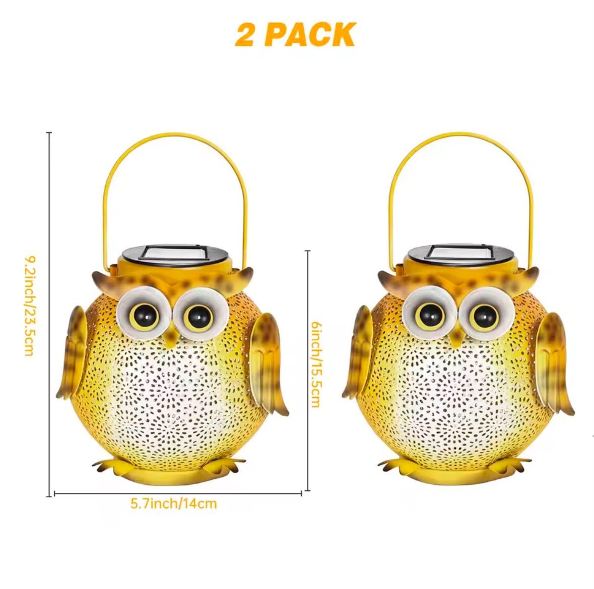 Solar Hanging Owl Lantern – Outdoor Garden Decorative Light