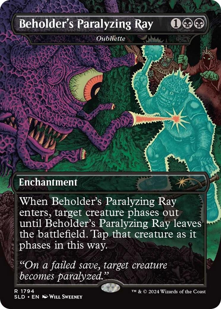 Beholder’s Paralyzing Ray – Oubliette [Secret Lair Drop Series] Near Mint MTG
