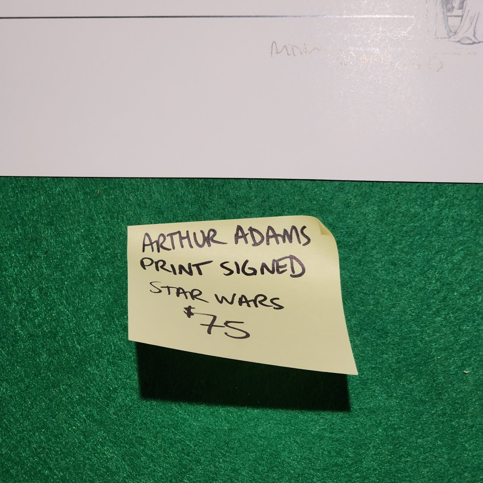 Arthur Adams Signed Star Wars #1 Comic Book Cover Art Print 2015 19×13 Marvel