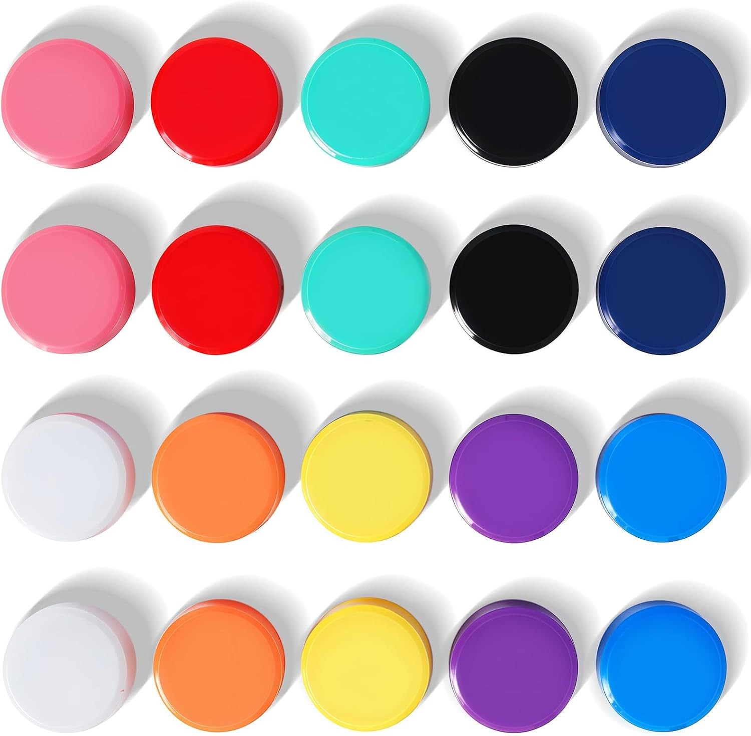 Fridge Magnets, 20 Pack 10 Colors Small Strong Heavy Duty Magnets, Mini Cute