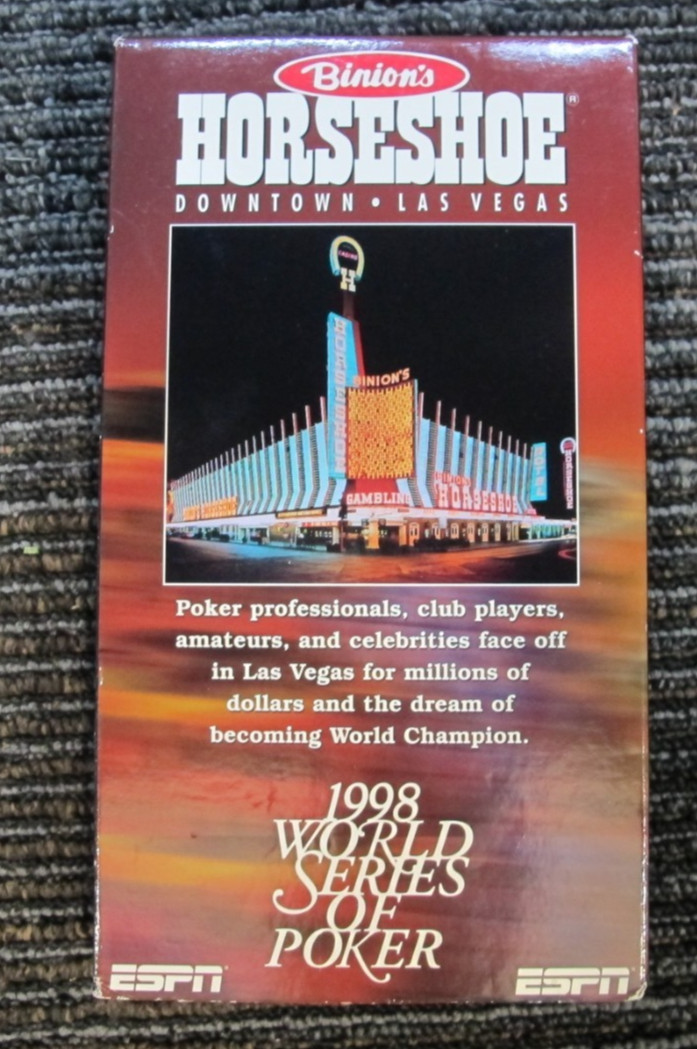 1998 World Series of Poker – WSOP – VHS – Scotty Nguyen, Rounders – Rare
