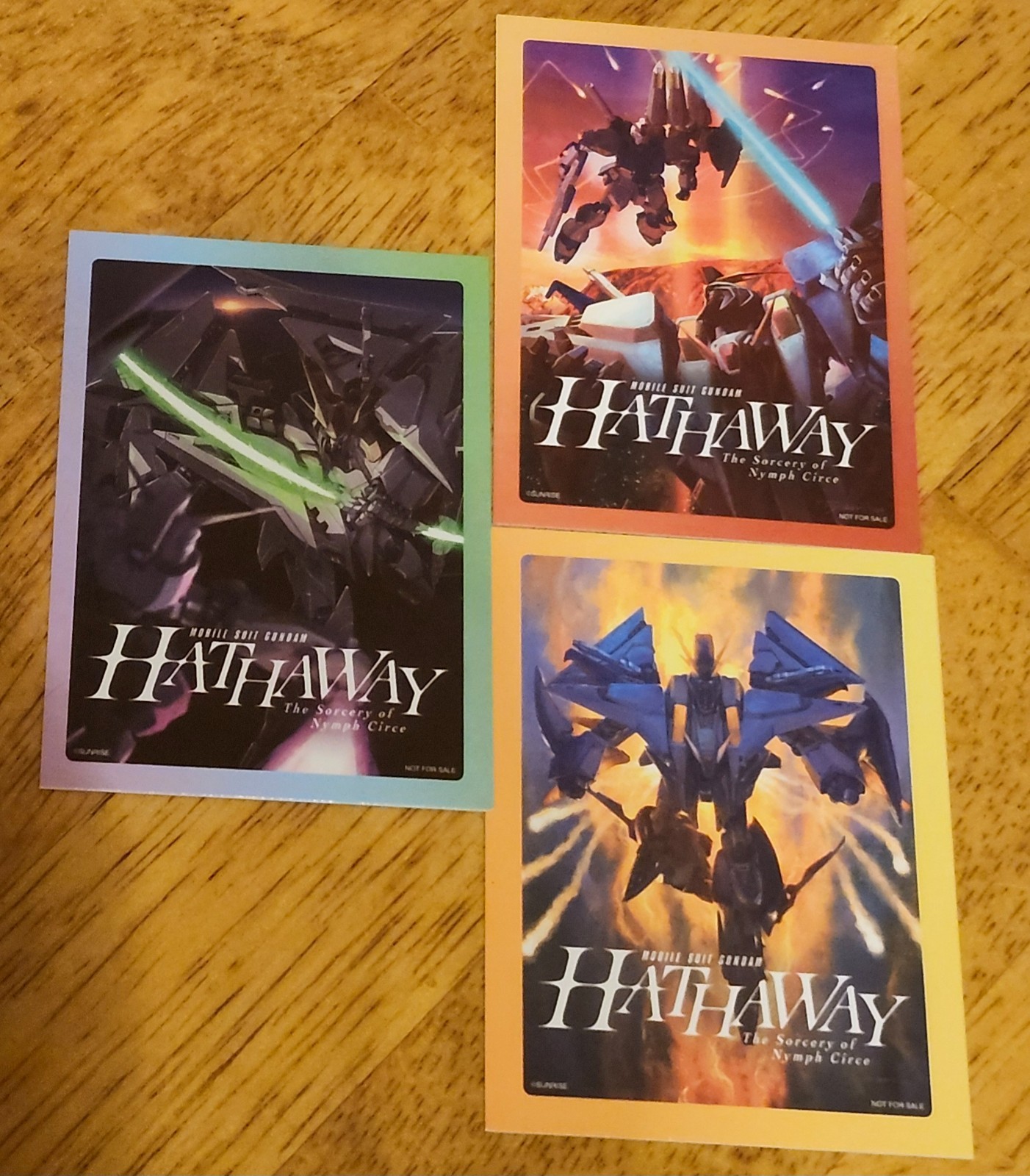 Mobile Suit Gundam Hathaway US Movie Theater Collector Cards Full Set AMC Anime