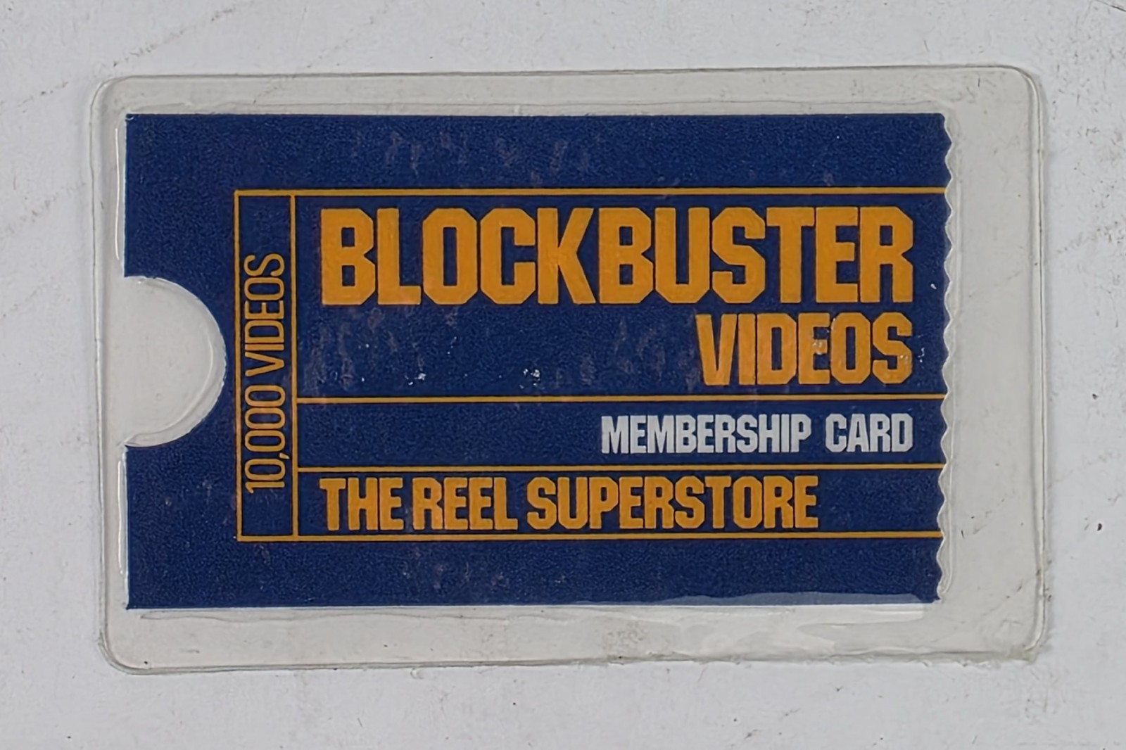 Blockbuster Video Laminated Membership Card – The Reel Superstore 1988-92 RARE