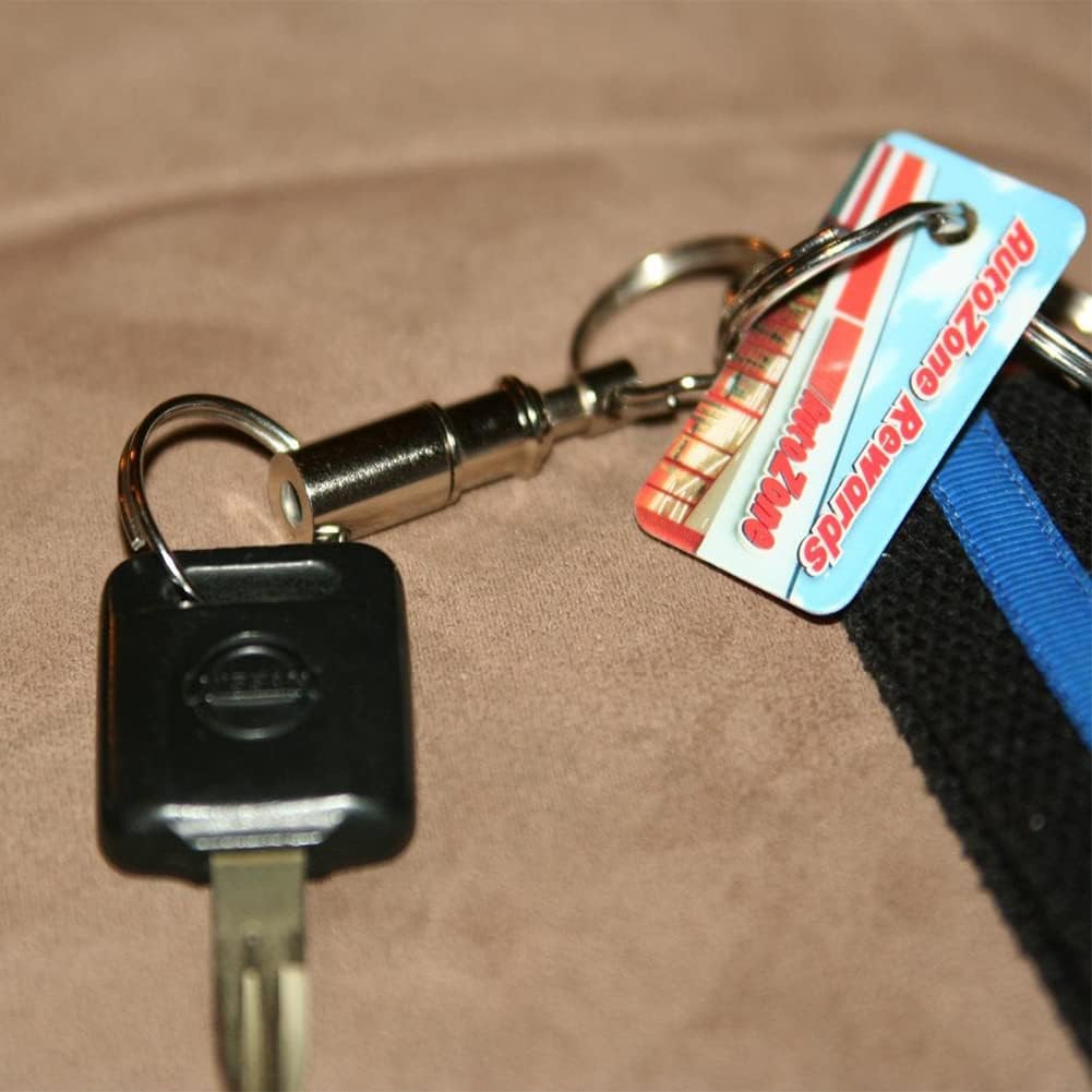 3 Pack Quick Release Detachable Keychain Dual Pull Apart Key Chain Spring Split