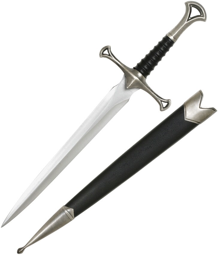 Mini Medieval Sword With 7.75″ UNSHARPENED Stainless Steel Blade Black Handle