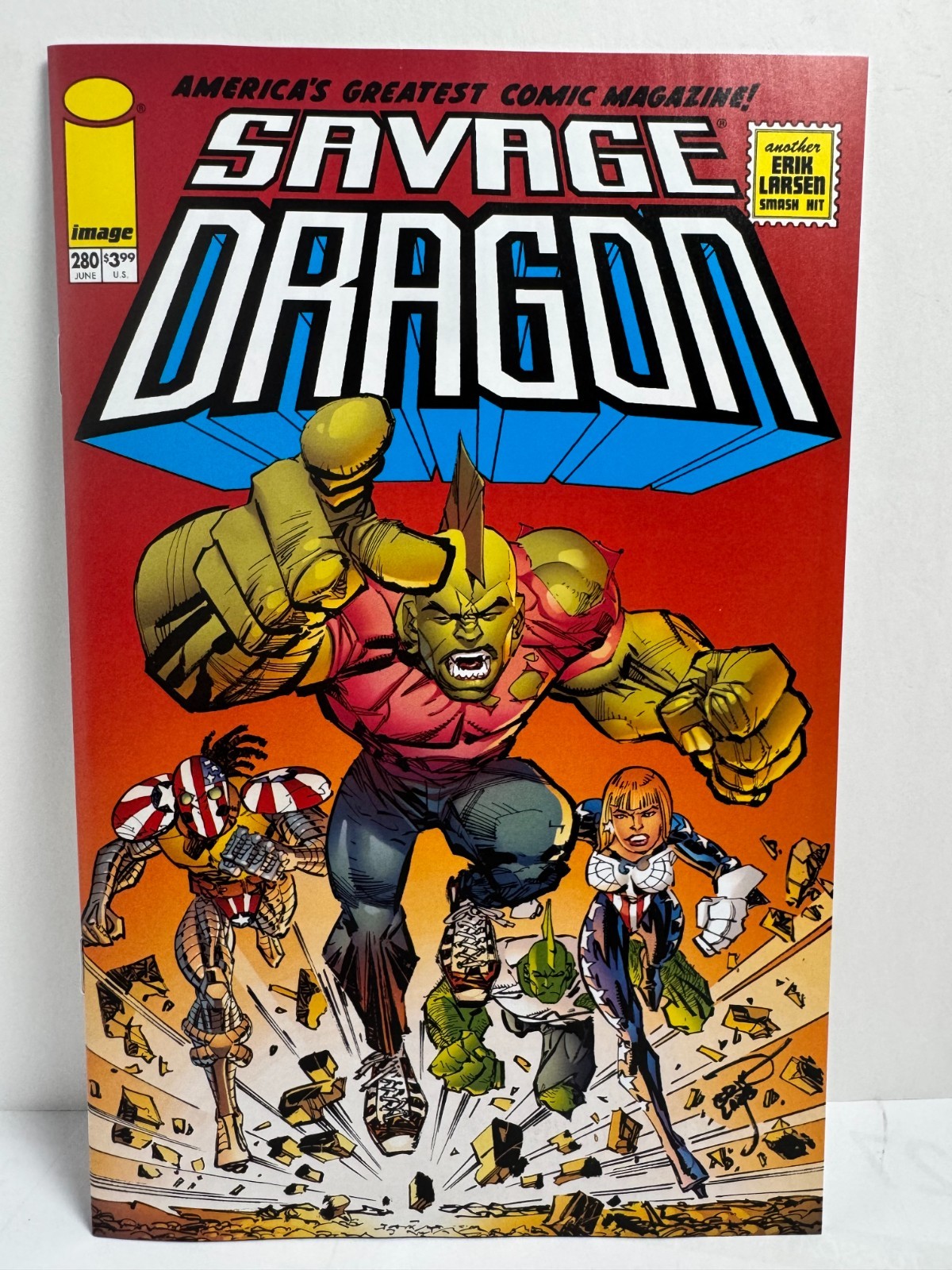 Savage Dragon #280 Cover A 1st Print Controversial Issue Erik Larsen Image Comic