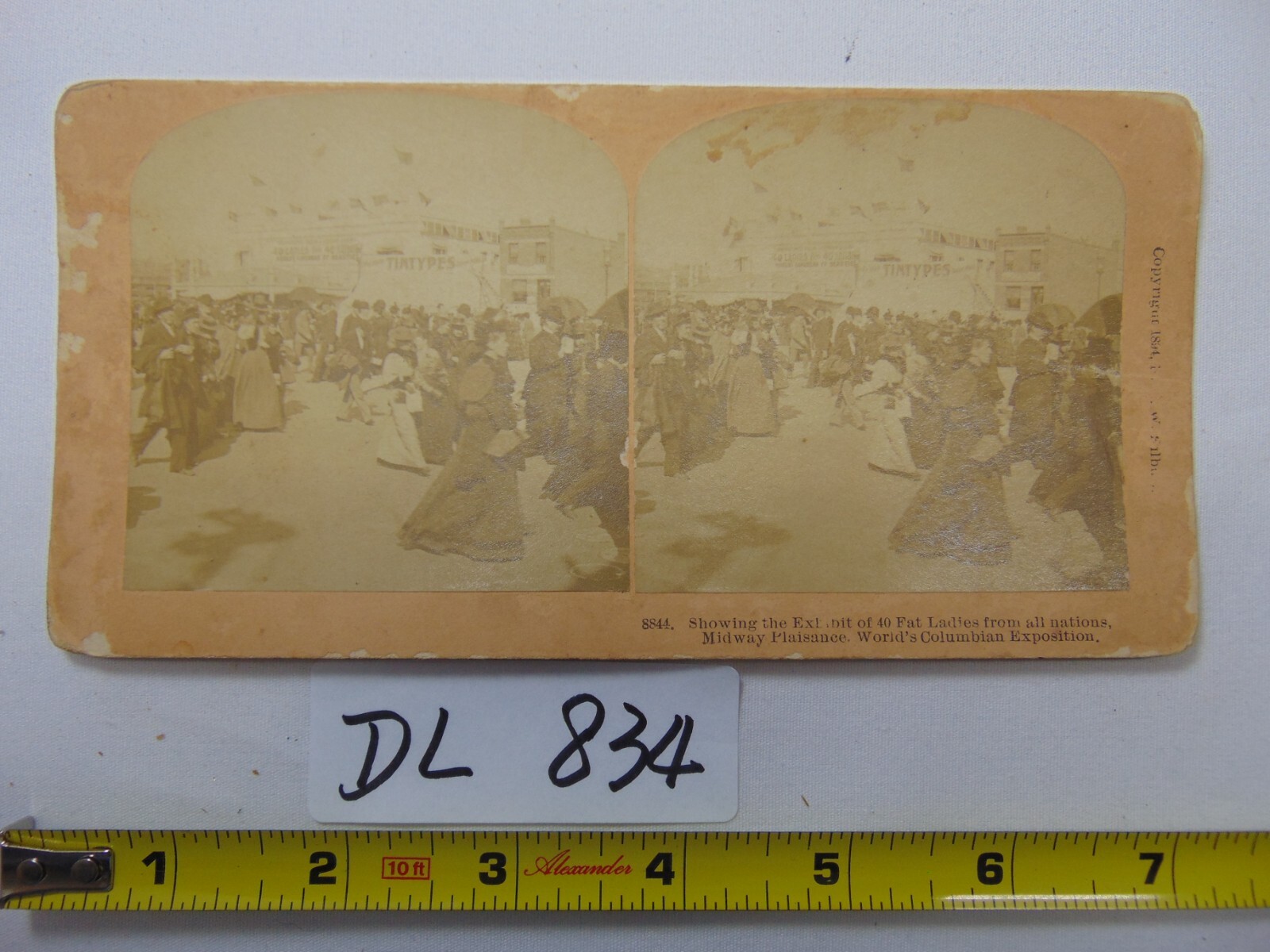 Vintage B.W Kilburn Stereograph Card 1894 40 Far Ladies Nations Columbian Expo