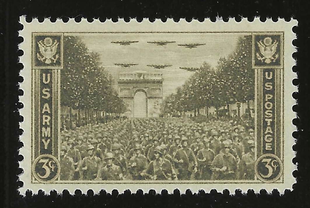 U.S. ARMY – 1945 WWII LIBERATION OF FRANCE – U.S. POSTAGE STAMP – MINT CONDITION