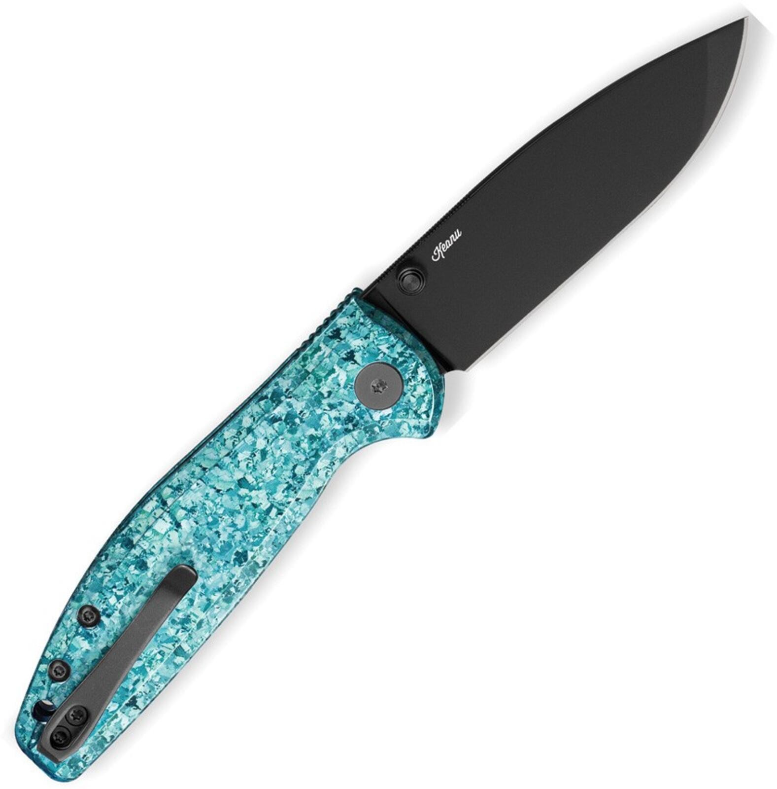 Bestechman Goodboy Jr – Blue Crystallized Titanium, MagnaCut Knife. BMK10L