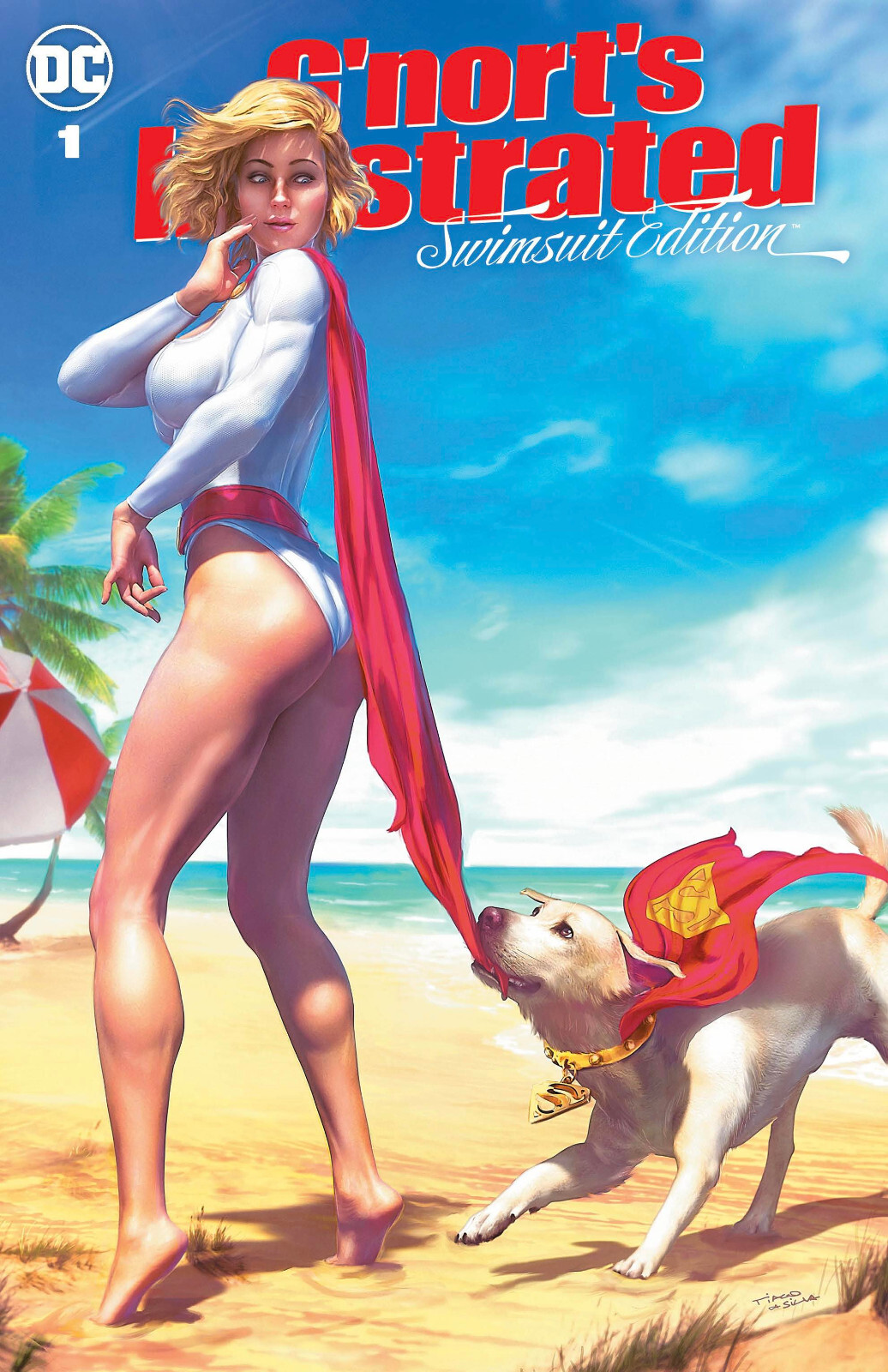 G’NORT’S ILLUSTRATED SWIMSUIT EDITION #1 (TIAGO DA SILVA EXCLUSIVE POWER GIRL)