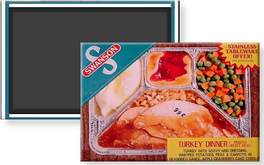 Swanson TV Turkey Dinner Vintage Image Novelty Fridge Refrigerator Magnet 2 x 3