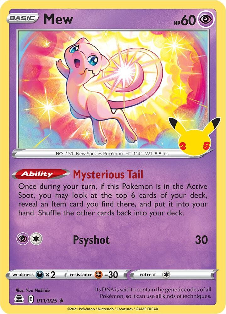 Mew [Celebrations] 011/025 NM Holofoil