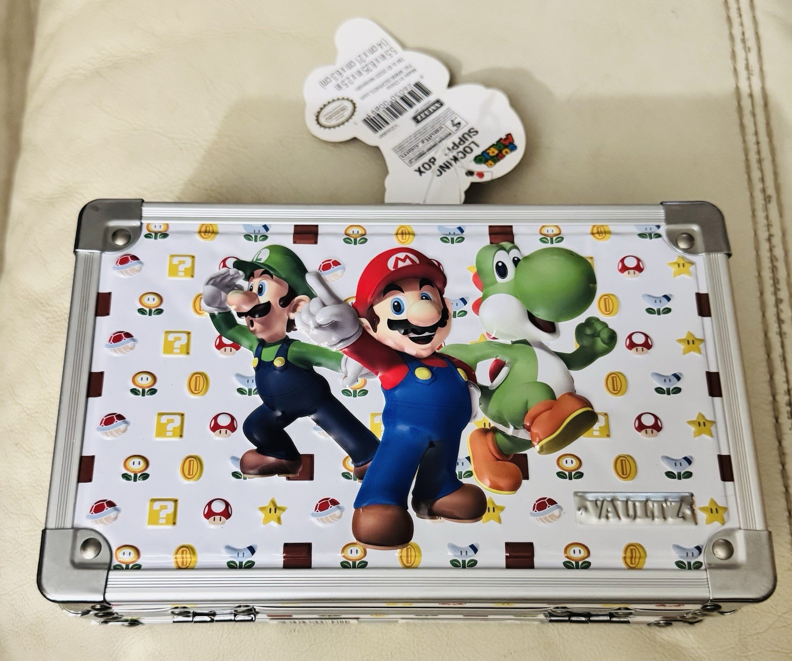 SuperMario-Lock Box-Storage Case-Nintendo Toad/Luigi-NEW w/Tags & Keys
