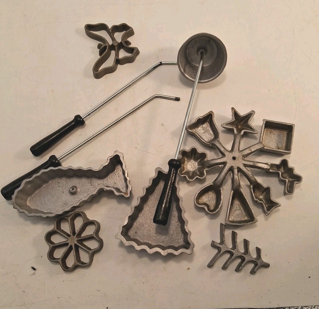 vintage rosette iron set No Box Excellent Pre-owned Condition Look Read