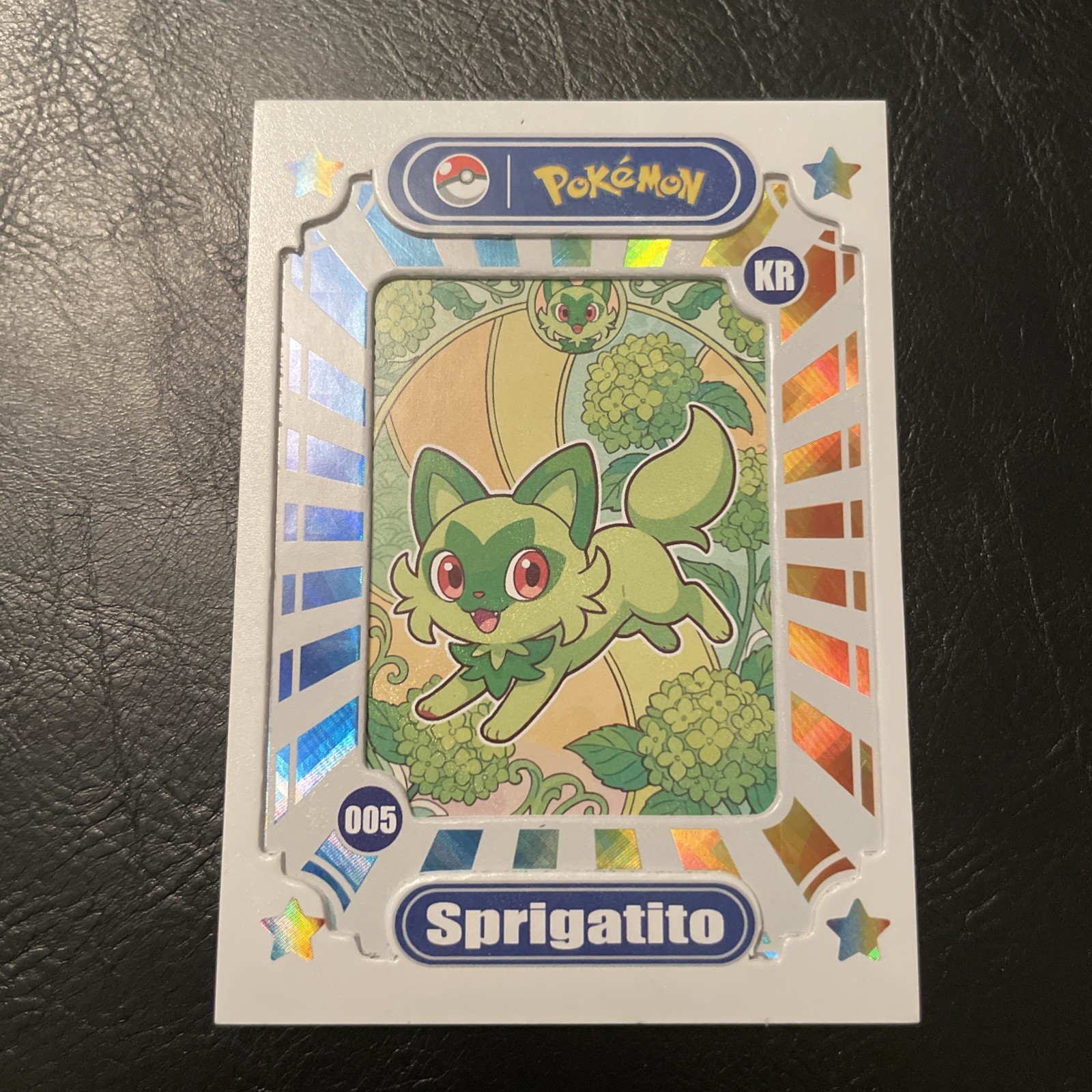 Sprigatito KR-005 Mengka Pokemon Hit Card Serialised 056/309 Rare Holo Mint Card