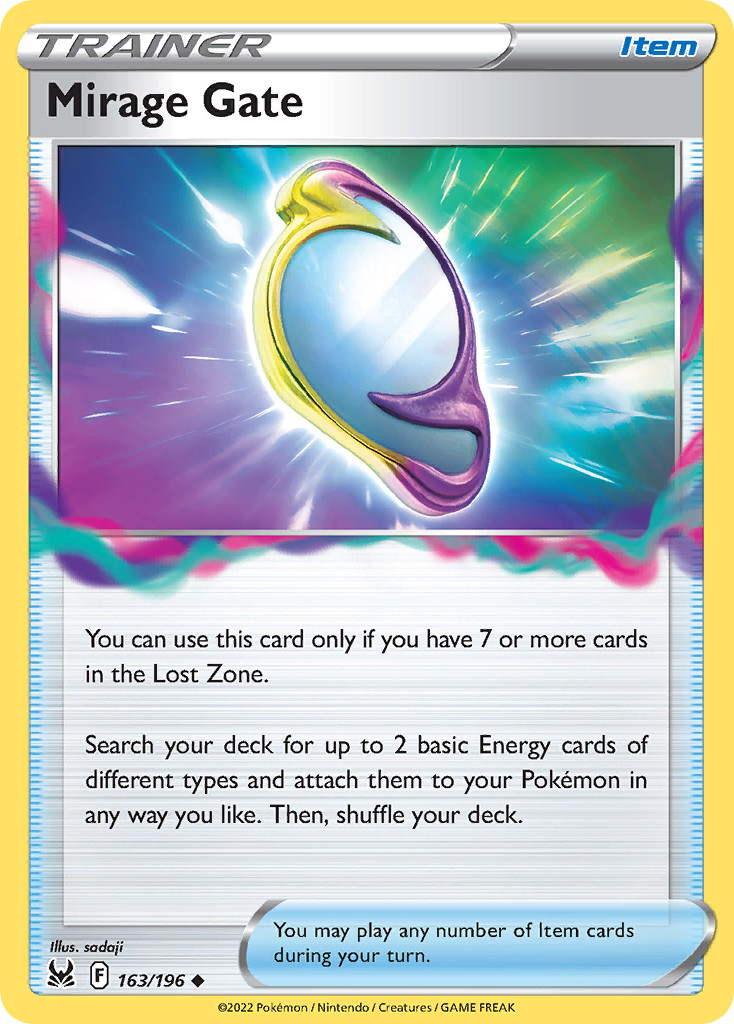 🔥 MIRAGE GATE 163/196 LOST ORIGIN UNCOMMON POKEMON NM/M SADAJI 🔥