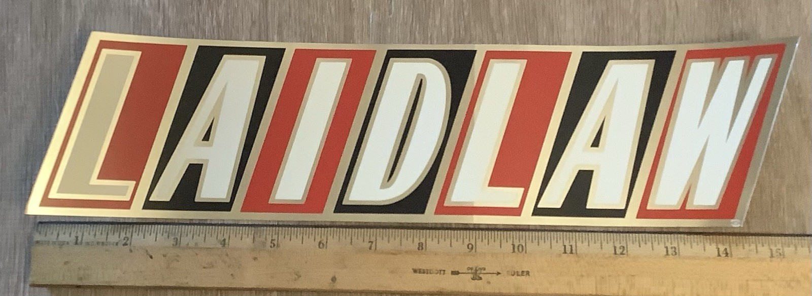VINTAGE LAIDLAW WASTE SYSTEMS DUMPSTER STICKER FOR GARBAGE TRUCK MADE IN CANADA