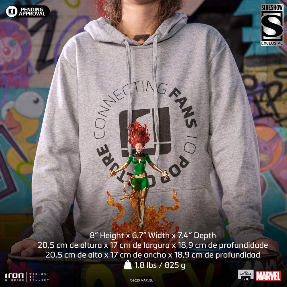 Iron Studios Exclusive Statue – Jean Grey Phoenix 1/10 GREEN VARIANT – RARE!!