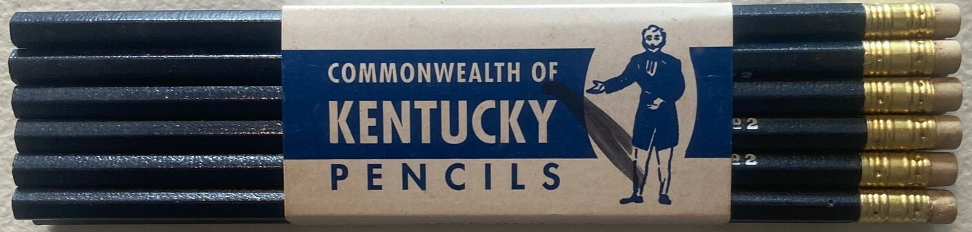 1960 – 1970s Pack of 12 Commonwealth of Kentucky Pencils-For State employee use.
