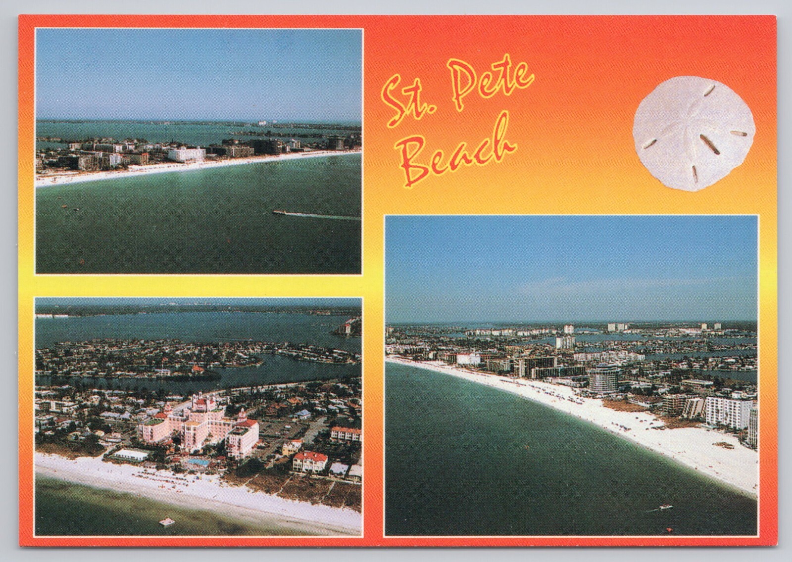 Postcard St. Pete Beach Florida Aerial View