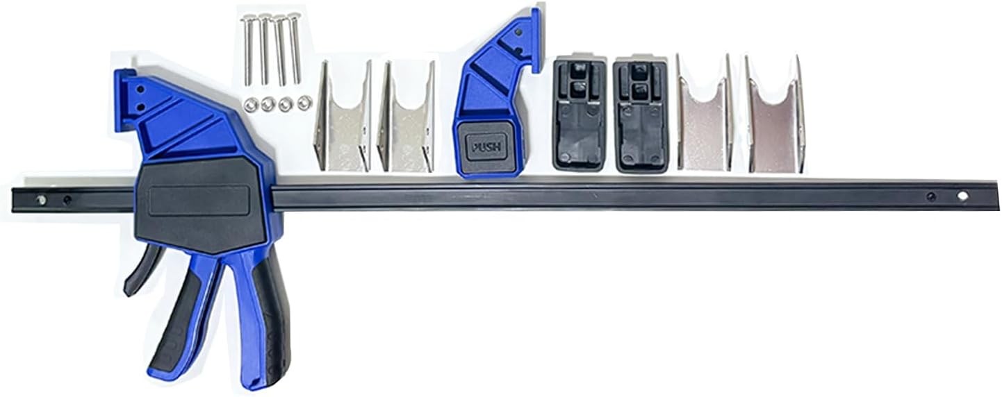 18” Quick Coupler Hand Clamp Includes 4 Pcs Duo-Jaw Sets(2 * 1/2″ & 3/4″ and 2 *