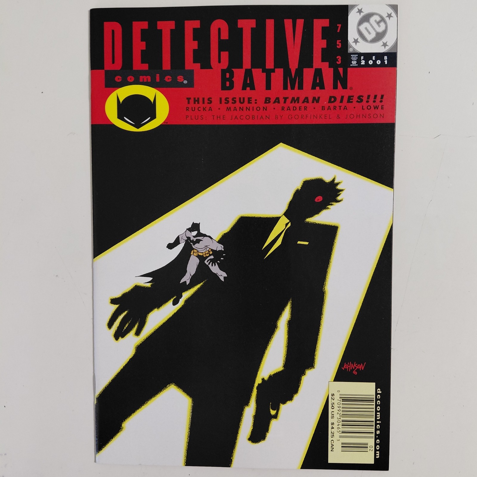 DETECTIVE Comics 753 DC 2001 Batman Greg Rucka Steve Mannion Brad Rader