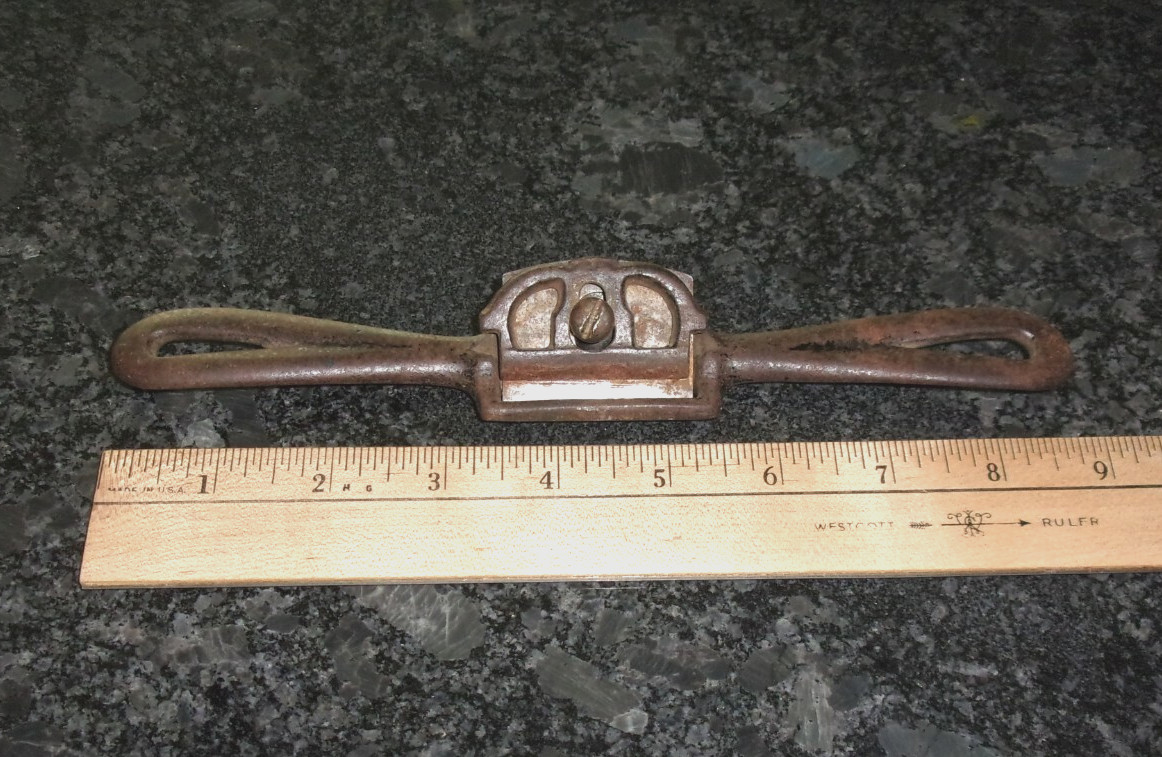 ADJUSTABLE BLADE WOOD SHAVING /SHAPING TOOL – CAST IRON DOUBLE HANDLE
