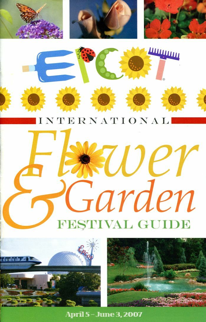 2007 Epcot Flower & Garden Festival Guidebook – Flower Power Concerts Davy Jones