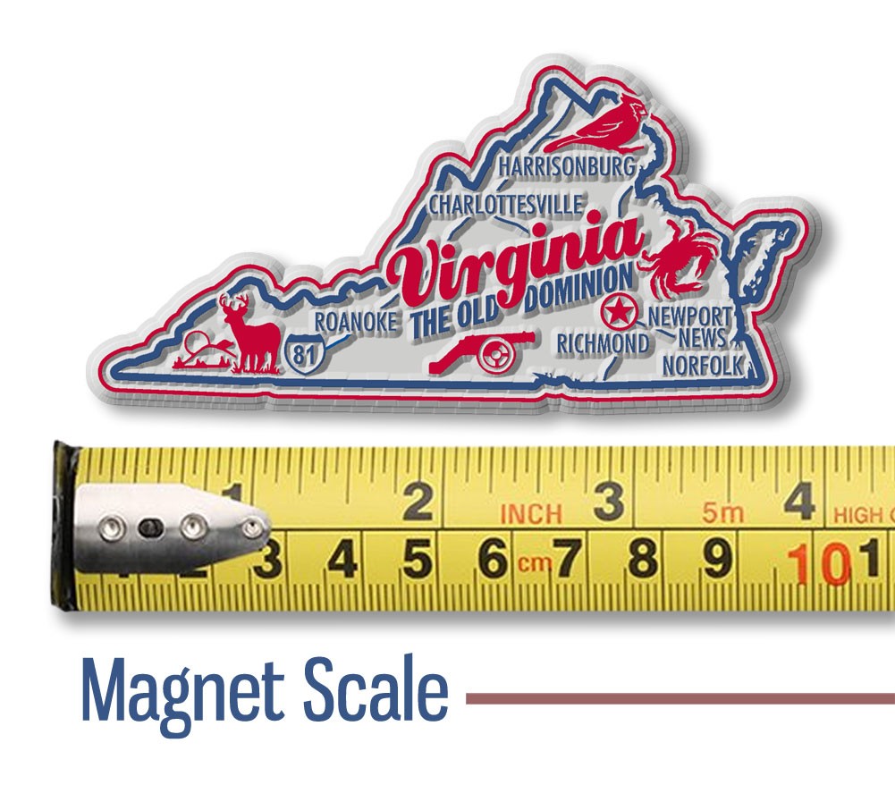 U.S. Premium State Map Magnet Set by Classic Magnets, 51-Piece Set